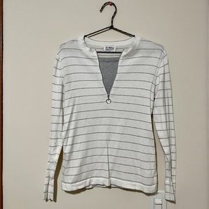 27 miles Malibu half zip striped sweater